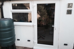 New UPVC back door and window