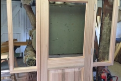 Hardwood Porch Door with Sidelights